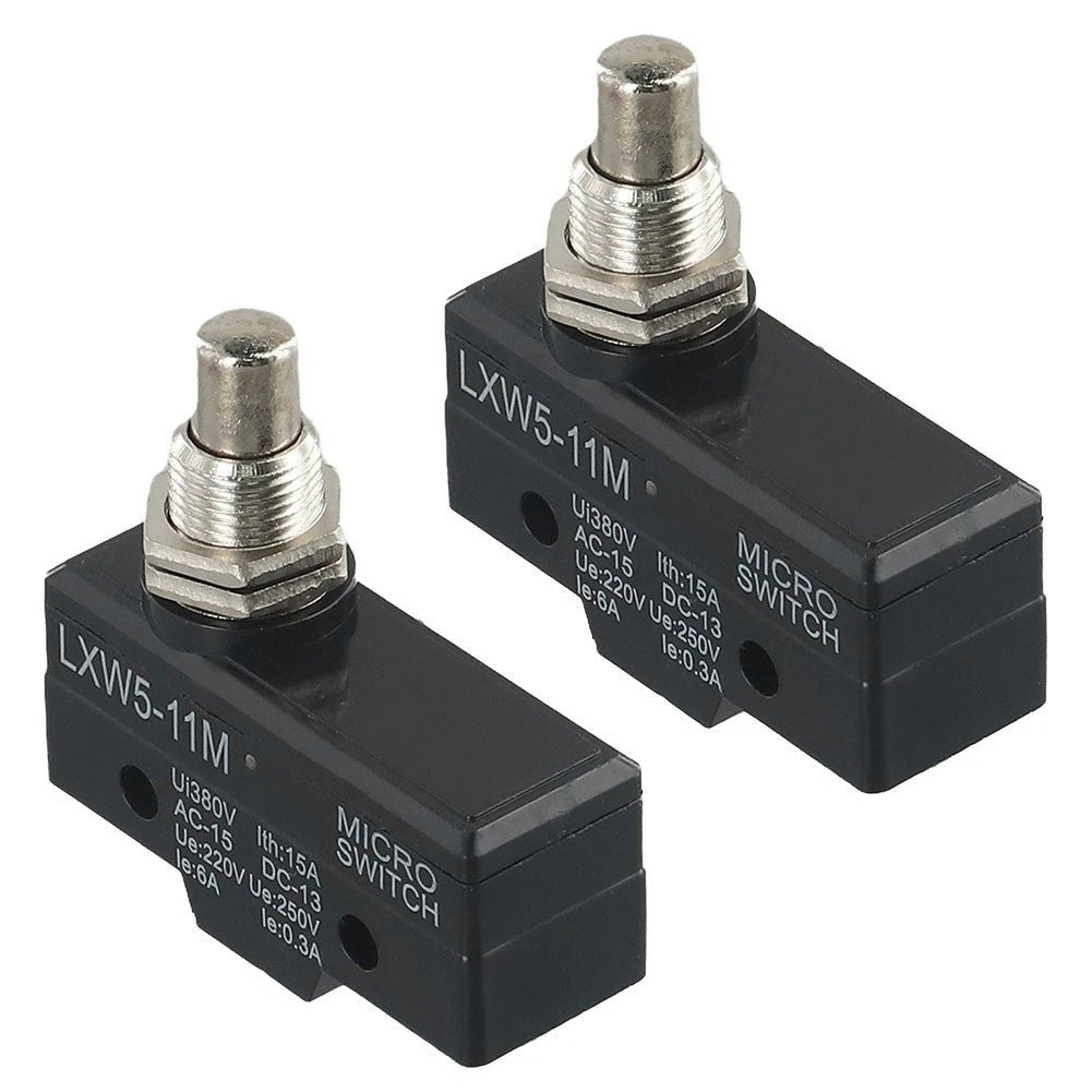 Limit Switch LXW511M 2PCS 10A Push Plunger 1NO 1NC for Industrial Control