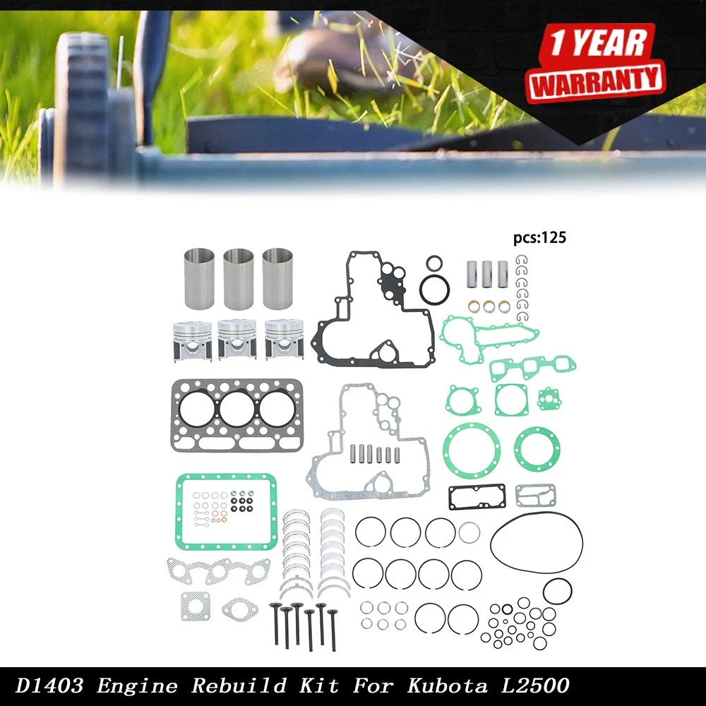 Engine Rebuild for Kubota L2500, L2500DT, L2500F, L2600, L2600F (1990–2000)