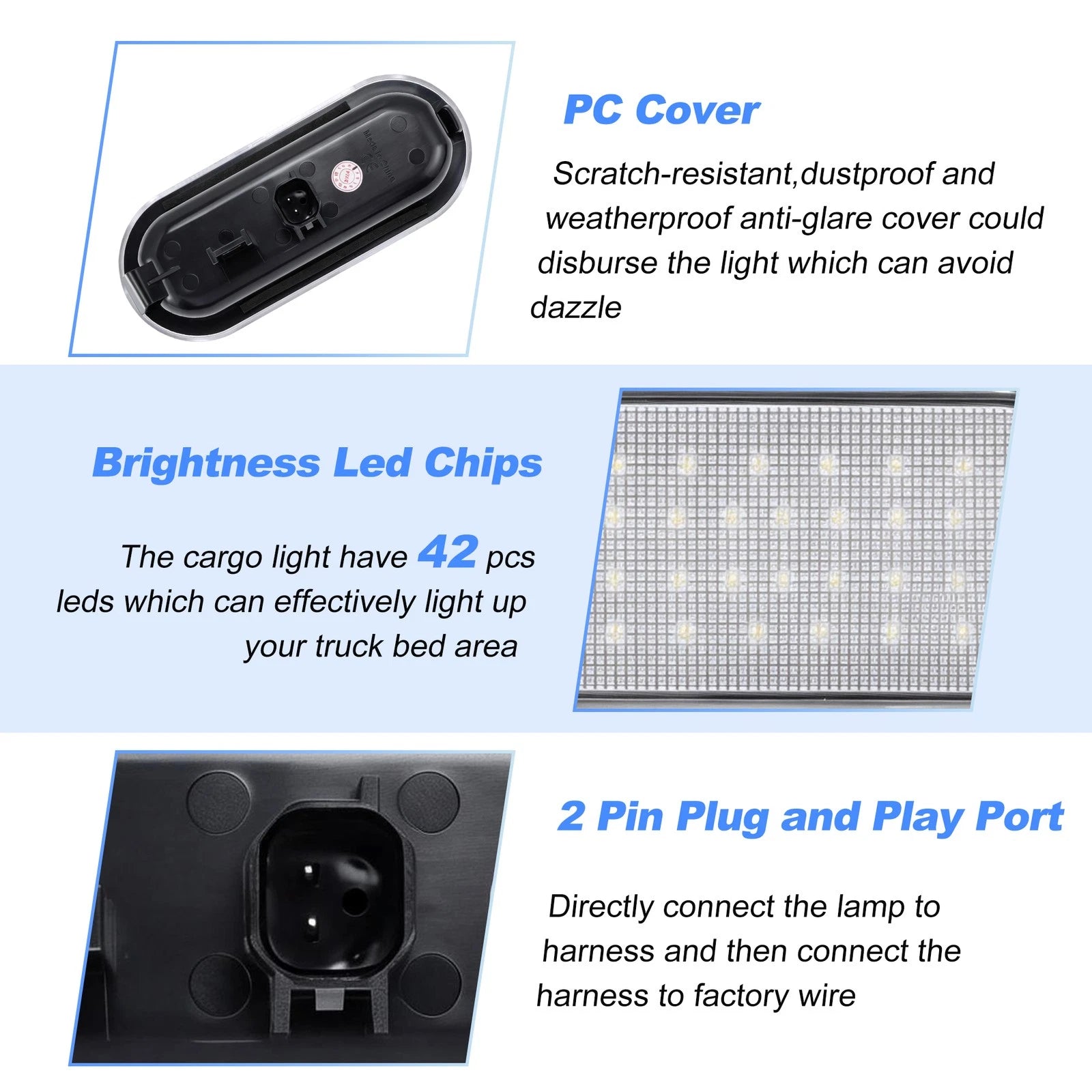 LED Truck Bed Light for Ford F150 Raptor F250 F350 Super Duty (2017–2024) FL3Z13A756A