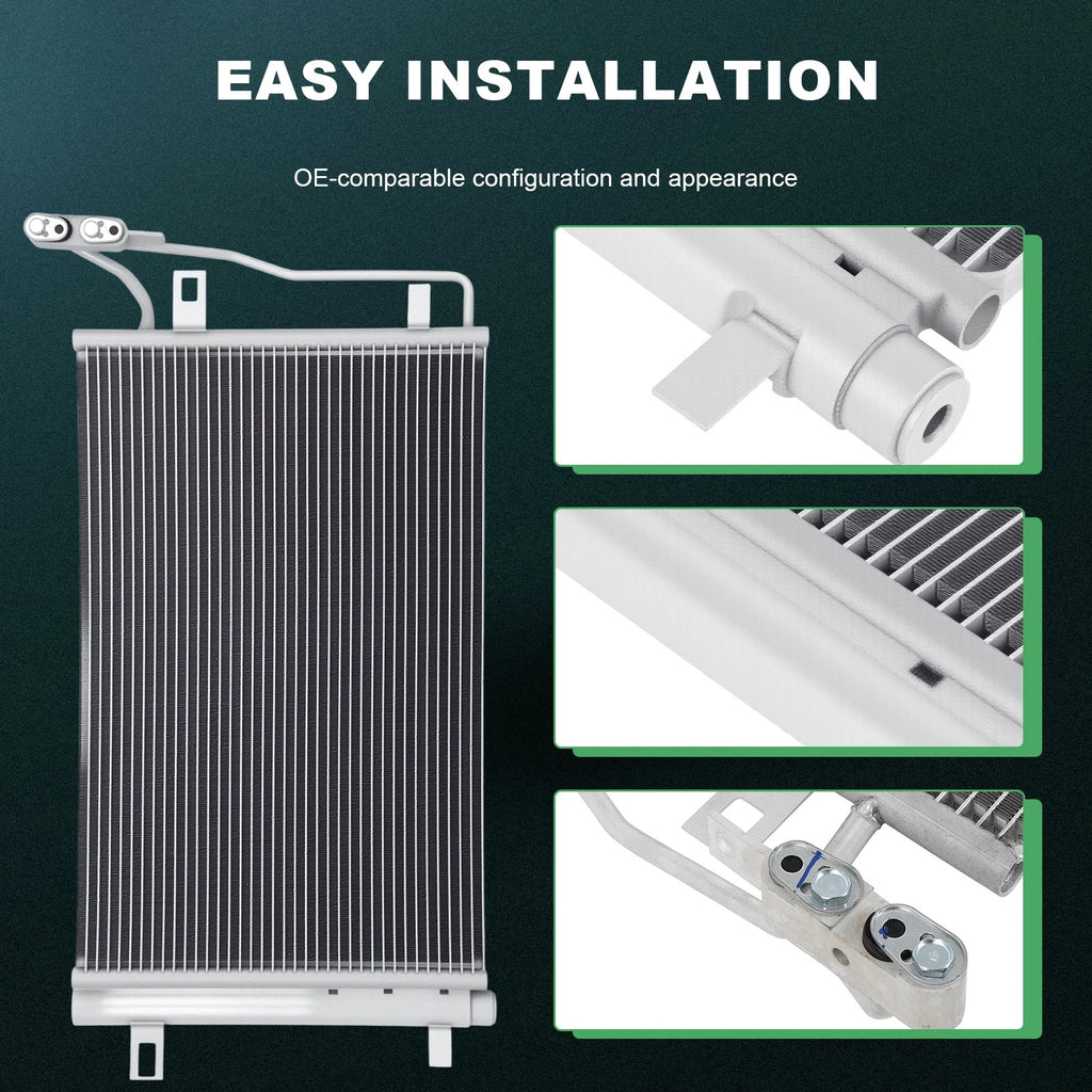 AC Condenser for Ford Fusion, Lincoln MKZ, Mercury Milan (2010–2012)