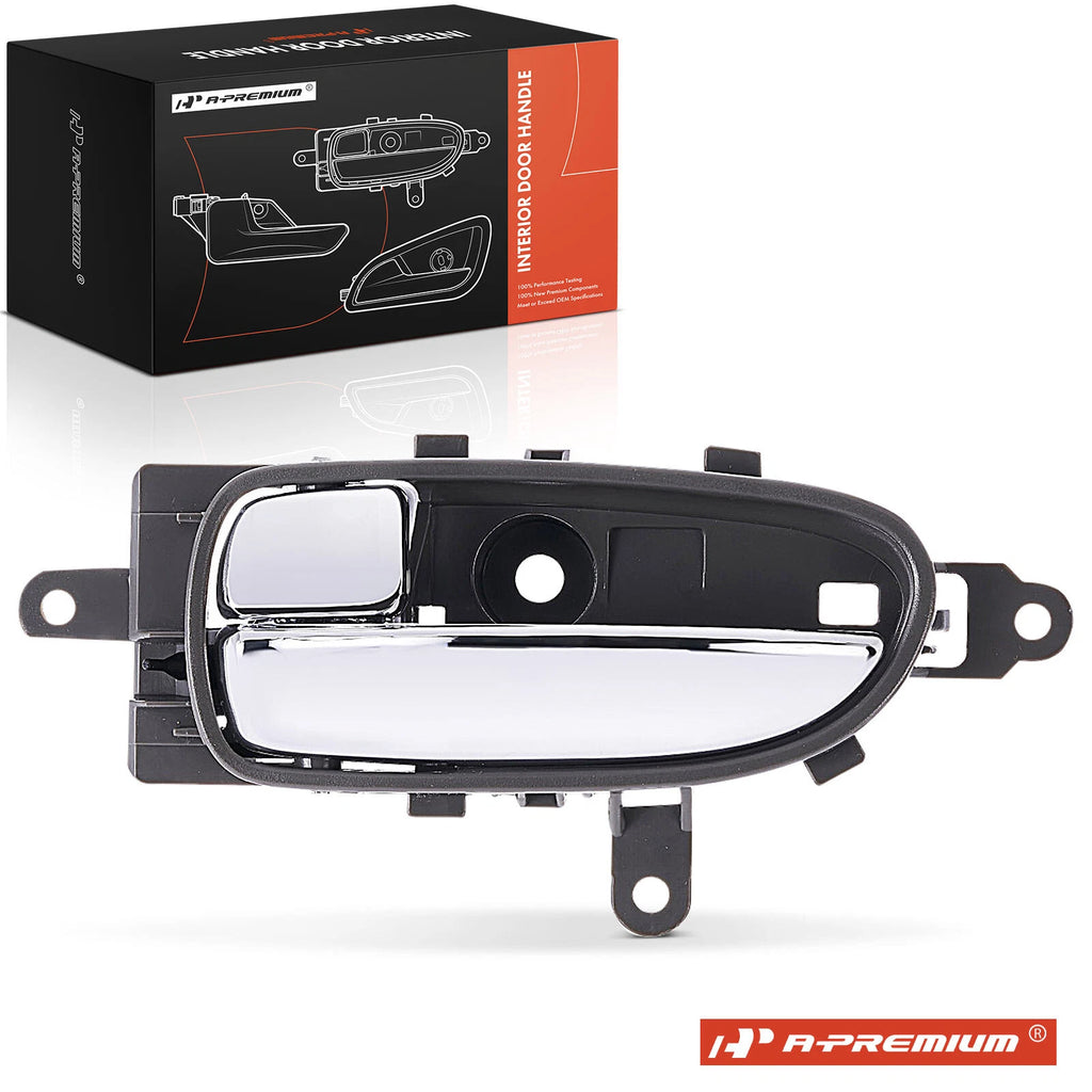 Left Interior Door Handle for Nissan Altima Maxima (2013–2021) Gray Chrome