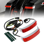 Saddlebag LED Run Brake Turn Light Red Lens for Harley Road Glide FLHTK (2014–2023)
