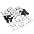 12Pcs 2.5" Intercooler Pipe Kit with T-Bolt Clamps & Silicone Couplers