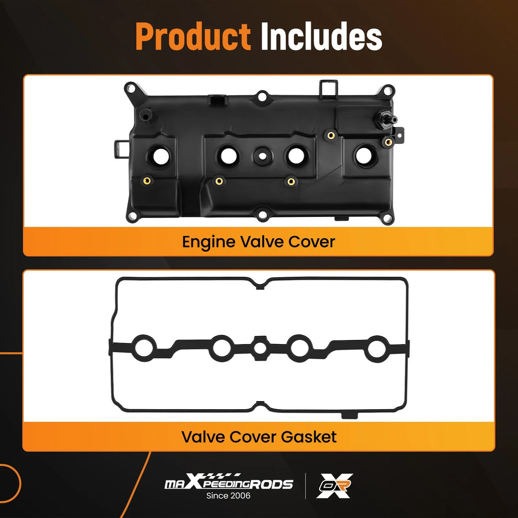 Engine Valve Cover w/ Gasket for Nissan Sentra NV200 (2007–2020) 2.0L