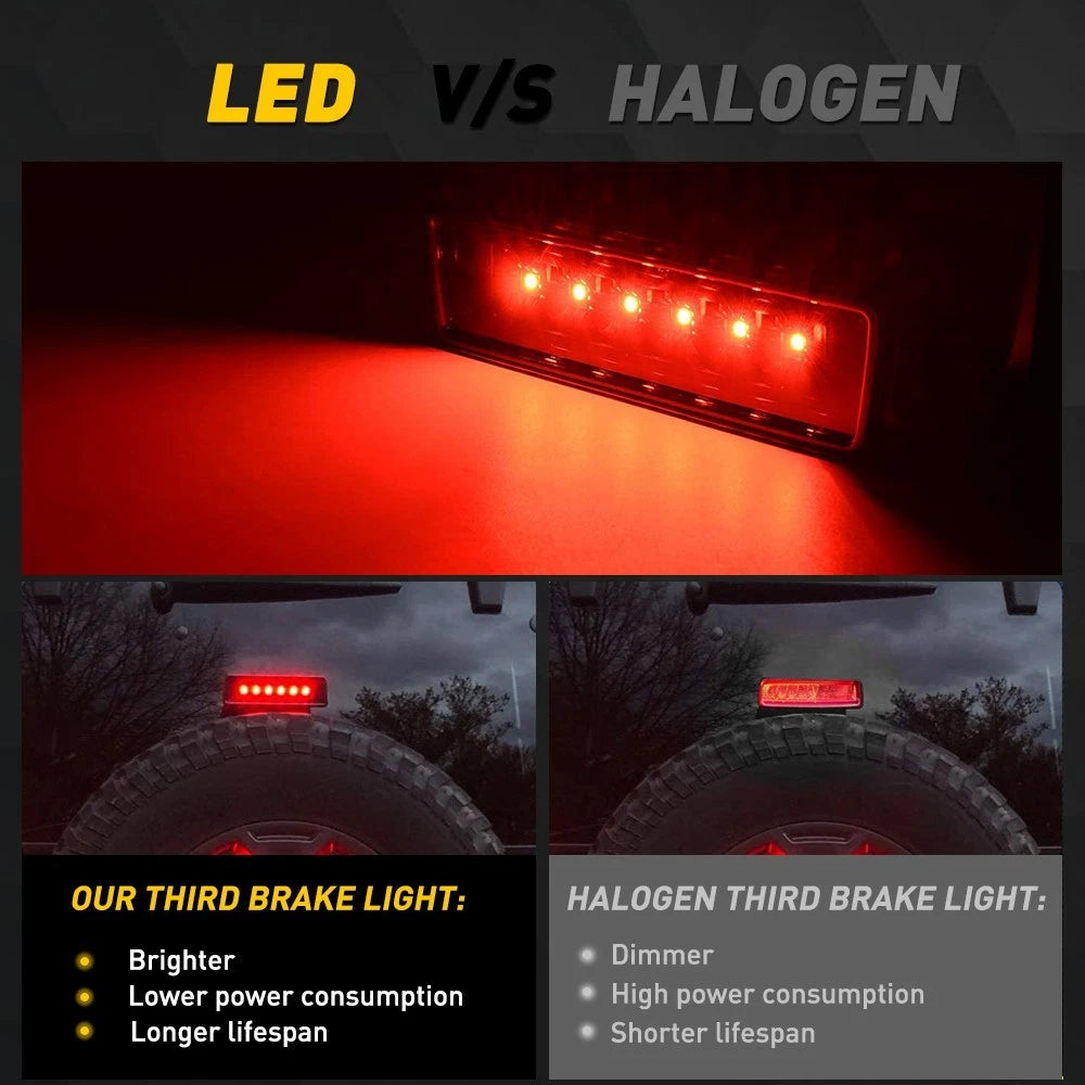3rd LED Rear Tail Brake Light for Jeep Wrangler JK (2007–2018)