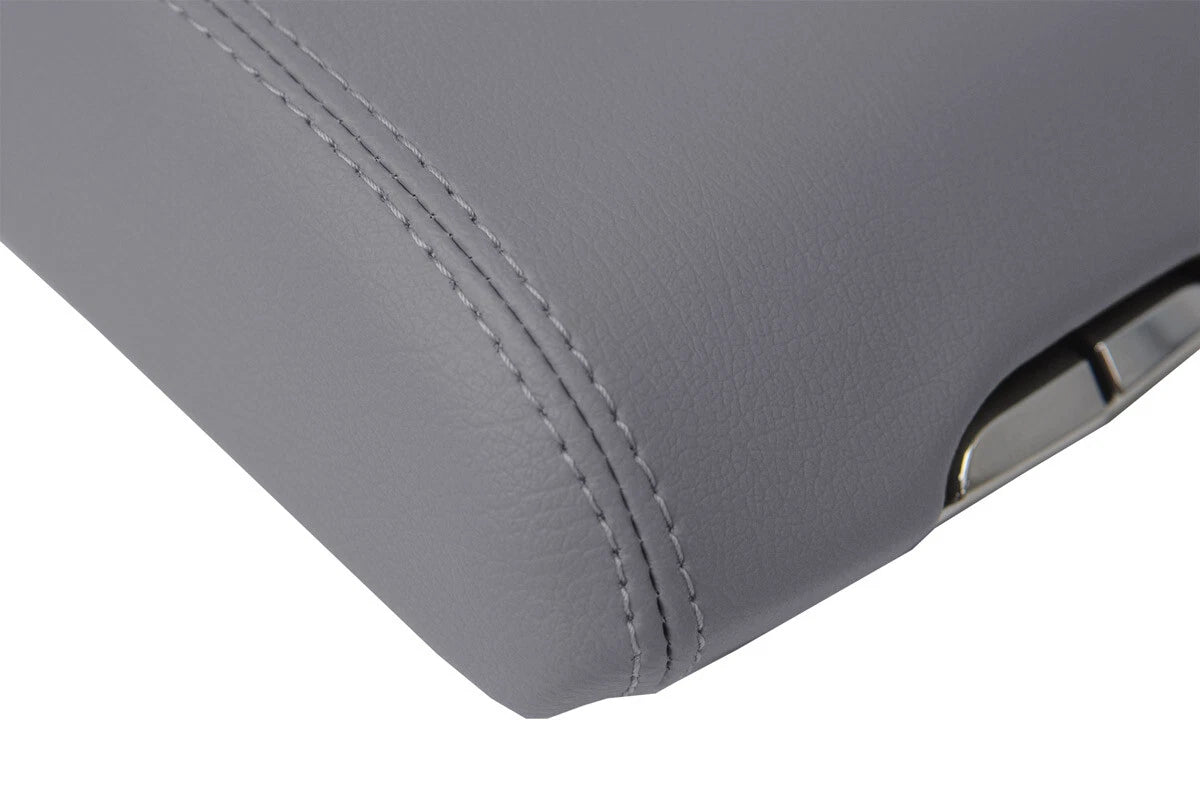 Center Console Armrest Cover for Cadillac SRX (2010–2016) Gray Leather