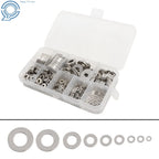 304 Stainless Steel Flat Washers Assortment Kit for Plumbing & Construction