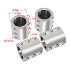 Set of 4 Weldable Steel Tube Clamps for Roll Cage 1.75" (Universal)