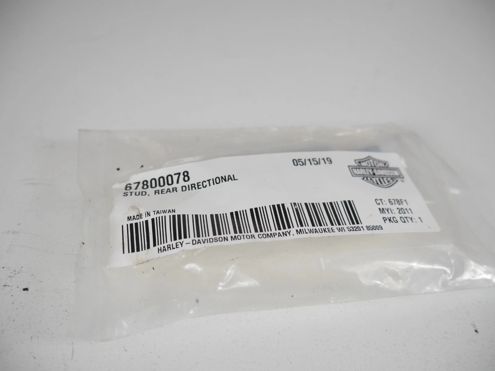 Genuine OEM Rear Directional Stud for Harley-Davidson FLS/FXS (2010–2017) 67800078