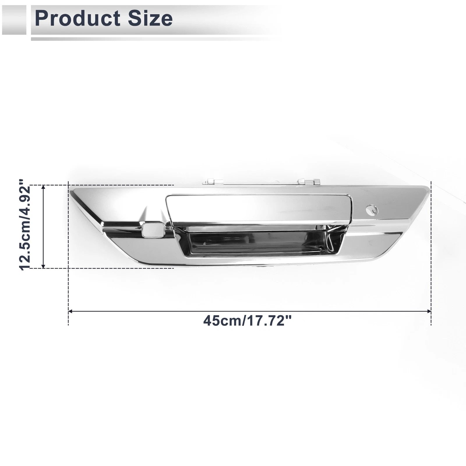 Exterior Door Tailgate Handles for Toyota Hilux Revo (2015–2023) No.690900K110 Silver Tone
