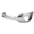Front Bumper Face Bar for Chevy Silverado 1500 (2016–2019) Chrome, Fog Light Hole