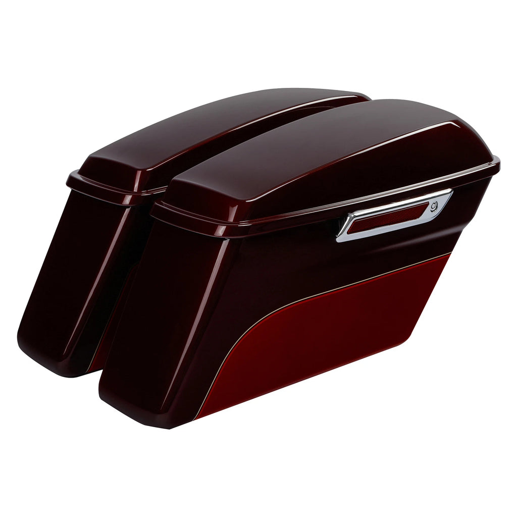 Saddlebags for Harley Street Glide (2014–2024) Mysterious Red/Velocity Red Sunglo