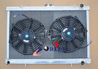 Aluminum Radiator & Fans for Nissan Skyline R32 GTS GTR (1989-1994)