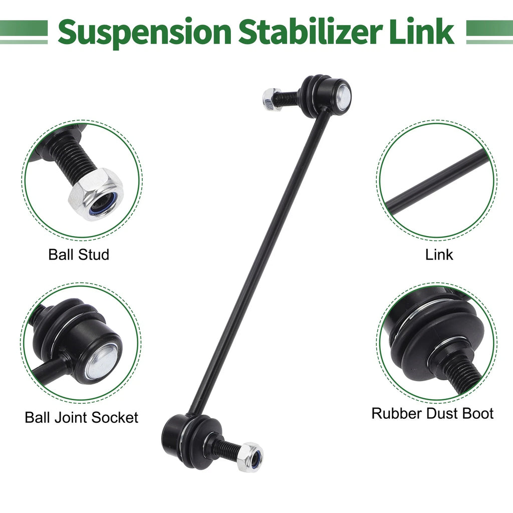 8pcs Front Suspension Kit Tie Rod End Sway Bar Link for Ford Fusion (2006–2012)