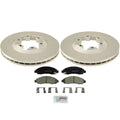 Set of 2 Bosch Front Vented Rotors & Ceramic Brake Pads for Chevy GMC Isuzu