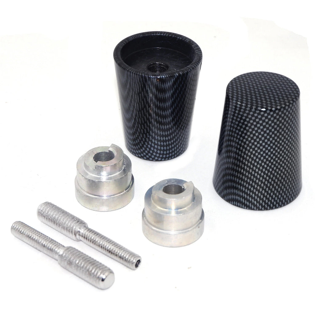 Set of 2 Handle Bar Ends Grip Ends Carbon Style for Honda CBR (1993–2007)