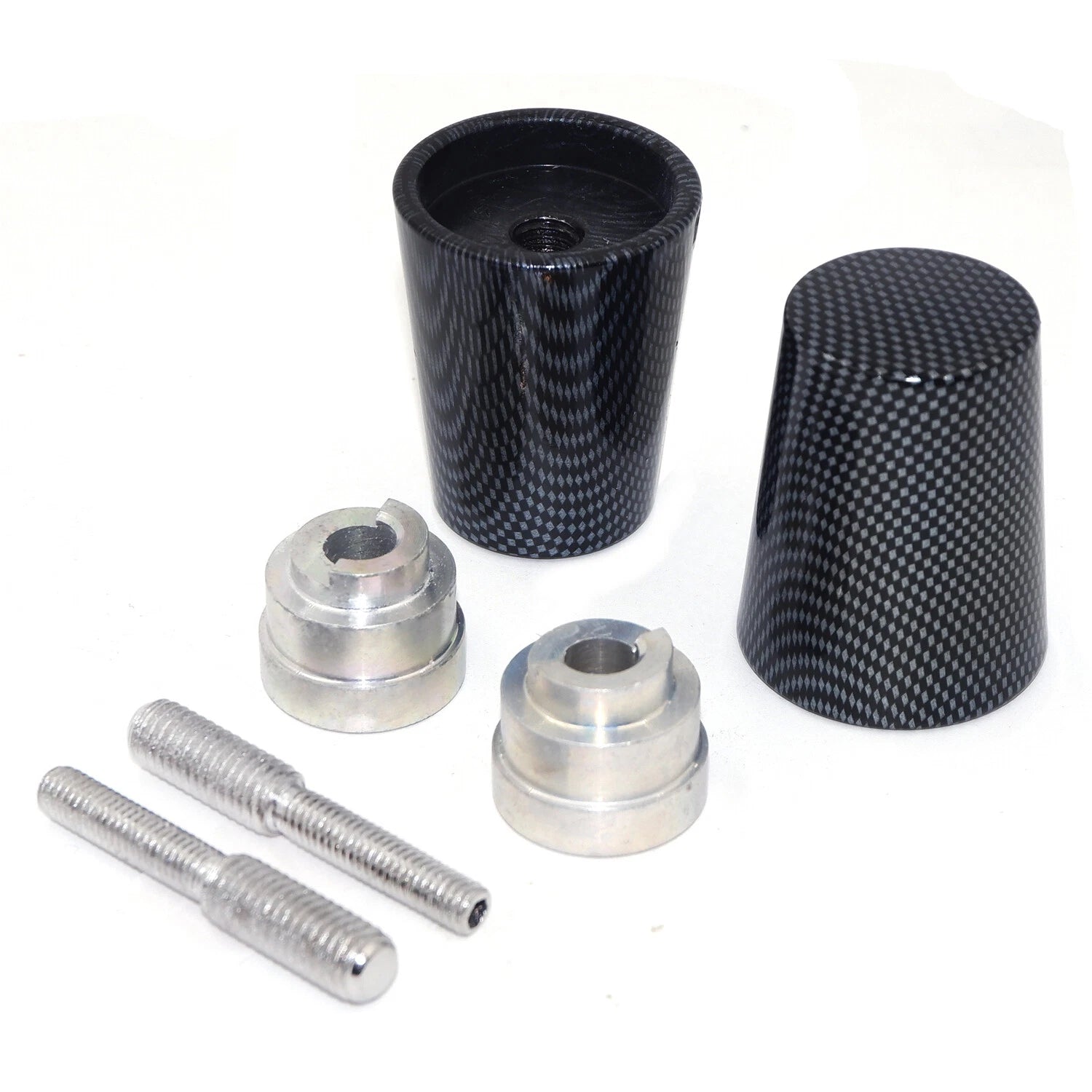 Set of 2 Handle Bar Ends Grip Ends Carbon Style for Honda CBR (1993–2007)