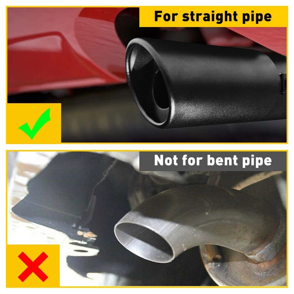 Stainless Steel Exhaust Pipe Tail Muffler Tip for Car (Universal Fit)