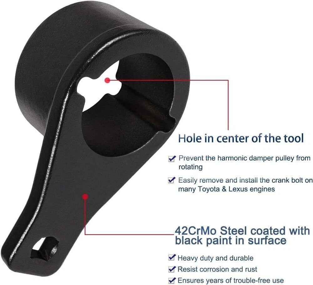 Harmonic Damper Pulley Holding Tool Set for Lexus Toyota