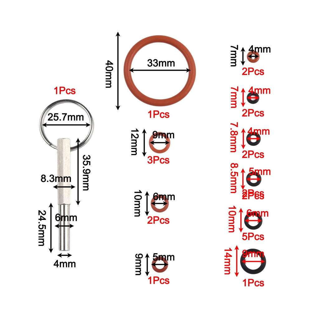 O Ring Set 22 PCS Silicone Rings for Coffee Machines