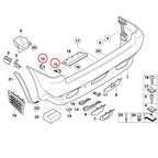 Rear Bumper Sensor Bracket for BMW X5 E53 (1999–2006) 51128408389 391 392