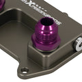 AN10 Oil Filter Sandwich Adapter for VW Audi TDI (Aluminum Anodized Purple)