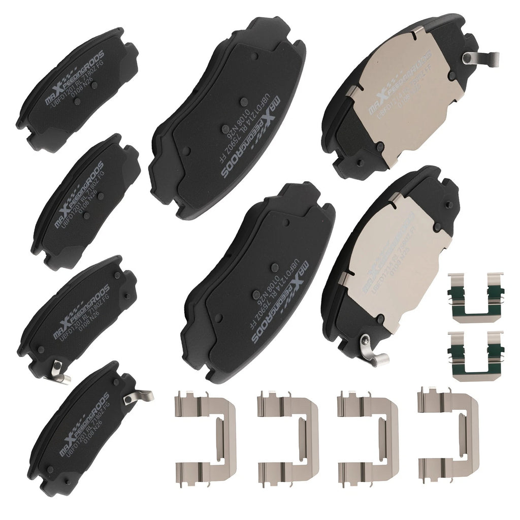 8pcs Ceramic Brake Pads Set for Chevy Equinox GMC Terrain (2010–2017)