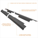 Rocker Panel Sill Plate Cover for Dodge Ram 1500-3500 Crew Cab (2009–2020)