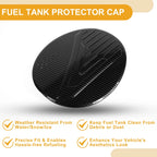 Fuel Tank Door Cap for Subaru Crosstrek (2024–2025) Carbon Fiber Black