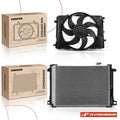 A/C Condenser and Cooling Fan Assembly Kit for Mercedes-Benz C250 C300 C350 (2012–2015)