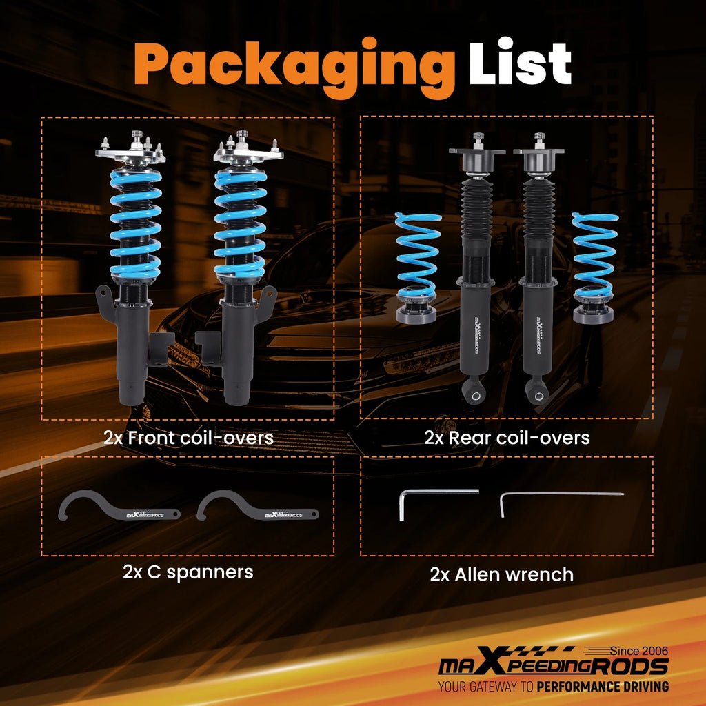 Adjustable Coilovers Lowering Suspension Kit for Mazda 3 (2004–2013)