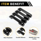 Set of 4 Car Exterior Door Handle Covers for Toyota Tundra (2022) Glossy Black