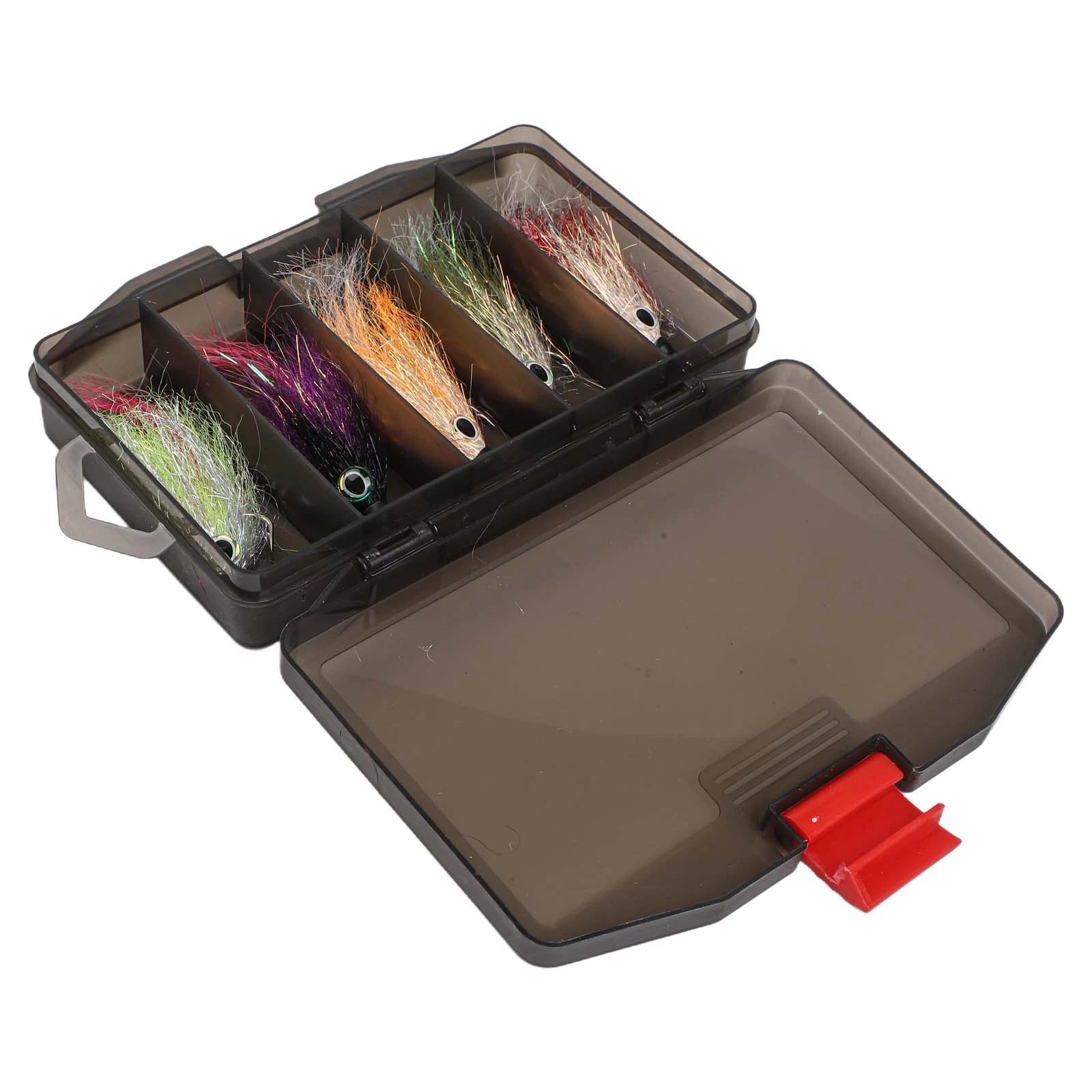 Set of 4 Double Hook Bait Fishing Lures with Carrying Box