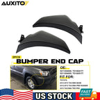 Set of 2 Front Bumper End Caps for Toyota Tacoma (2012–2015) Black