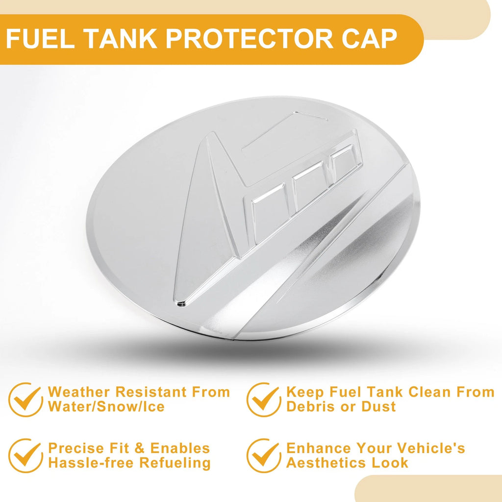 Fuel Tank Door Cap for Subaru Outback (2021–2025) Chrome Silver Tone