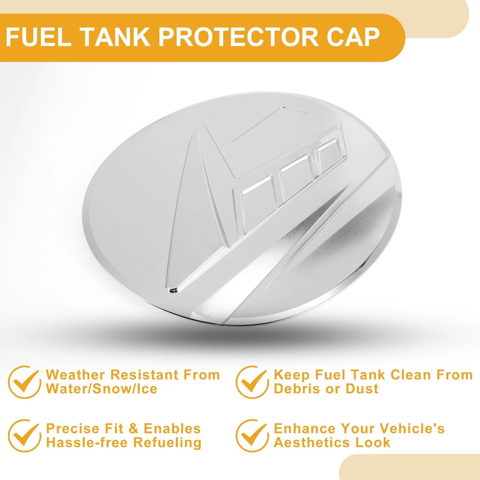 Fuel Tank Door Cap for Subaru Outback (2021–2025) Chrome Silver Tone