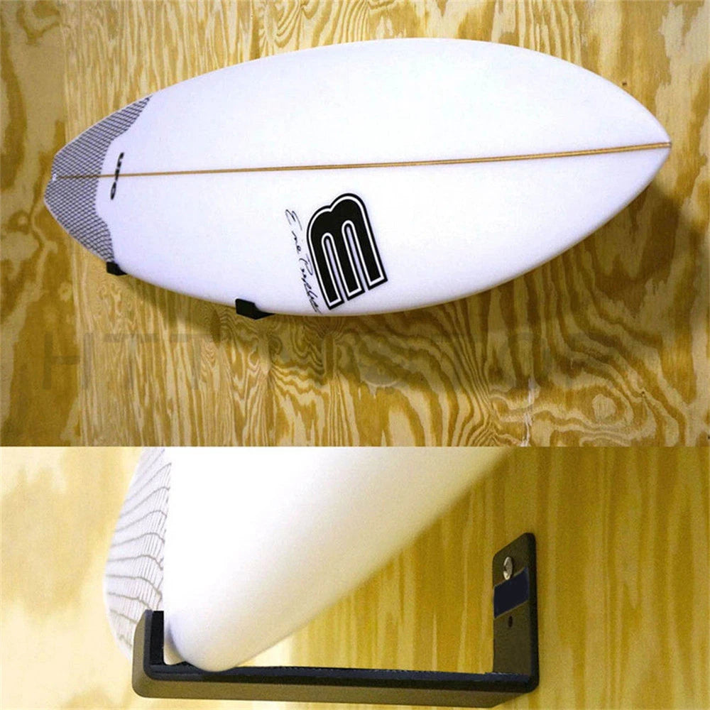 Surfboard Wall Mount Rack for Wakeboard Kiteboard (Metal Base)