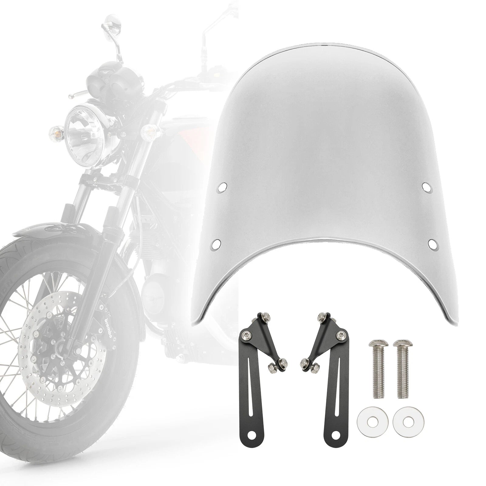 Windshield Windscreen for Moto Guzzi V7 Classic (2016–2023) V9 Bobber (2018–2023)