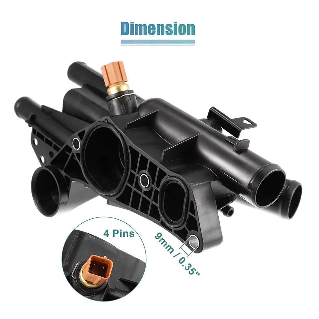 Thermostat Housing for Hyundai Sonata Kia Optima Rondo (2008–2010) 256002G600