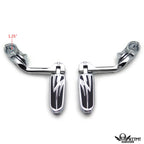 5" Foot Peg Kit for Yamaha XV250 XV400 XV535 (1.25" Engine Guard)