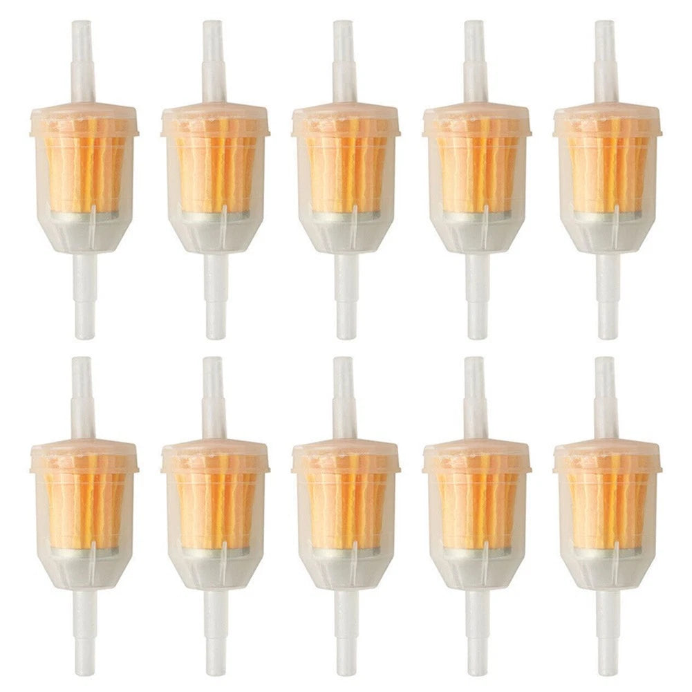 Set of 10 Inline Fuel Filters for Small Engine Lawn Garden Mower (6mm/8mm)