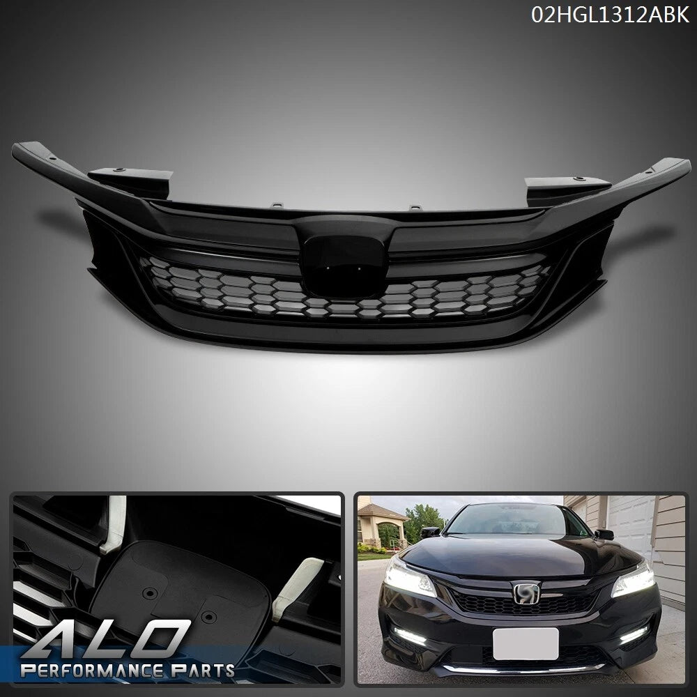 Front Bumper Upper Hood Grill for Honda Accord Sedan (2016–2017)