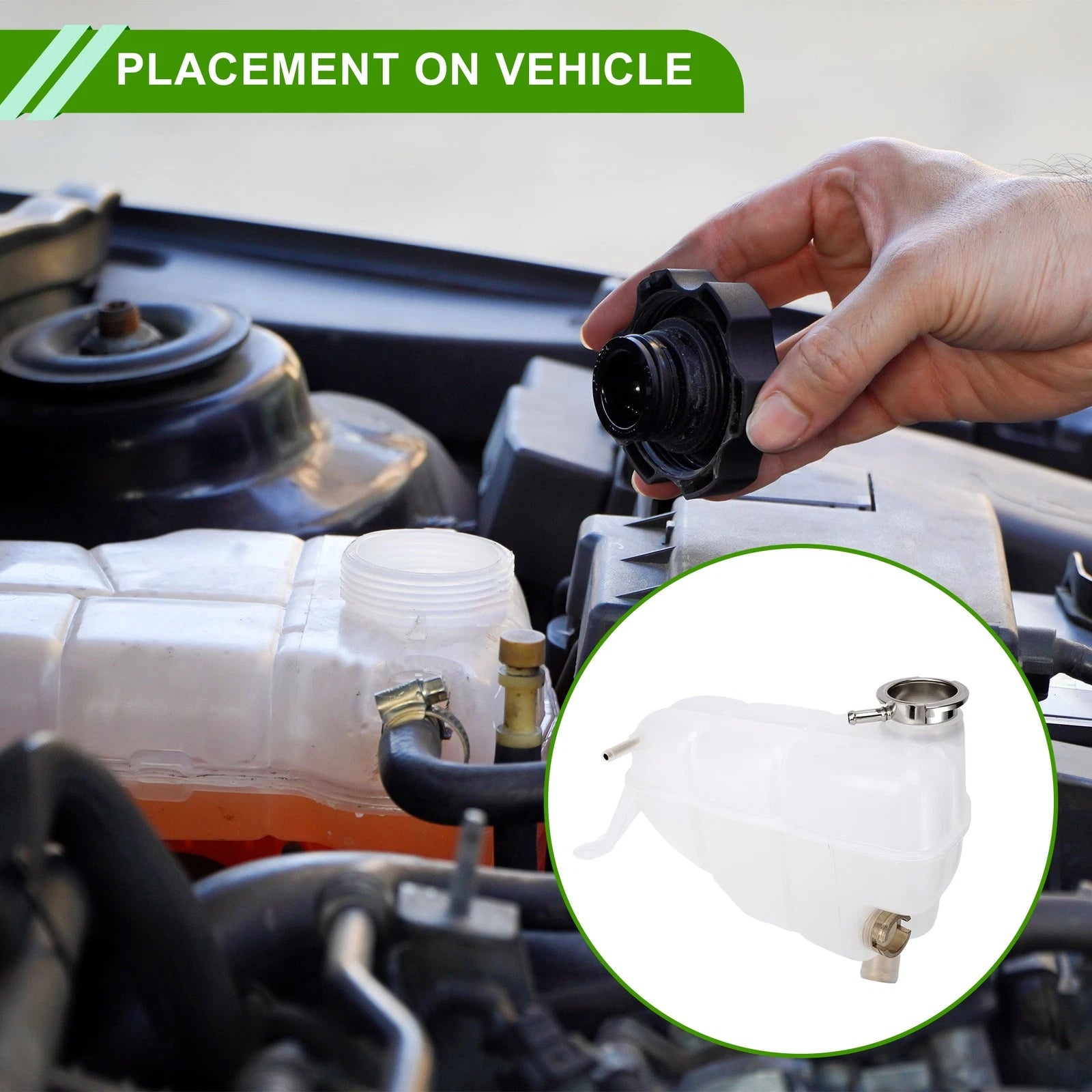 Coolant Expansion Recovery Overflow Tank No.1245001349 for Mercedes-Benz 300CE (1992–1993)