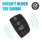 Set of 4 Button Car Remote Fob Case Insert Rubber Pad for Hyundai 