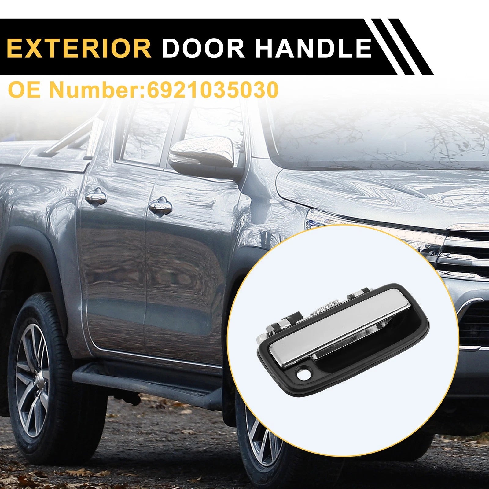 Front Right Exterior Door Handle for Toyota Tacoma (1995–2004) No. 6921035030
