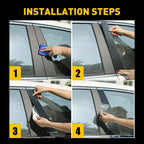 Set of 4 Pillar Post Window Trim Covers for Cadillac Escalade (2007–2014)