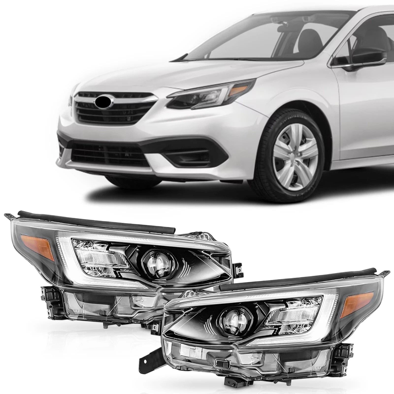Headlight Set of 2 LED for Subaru Legacy Outback (2020–2020)