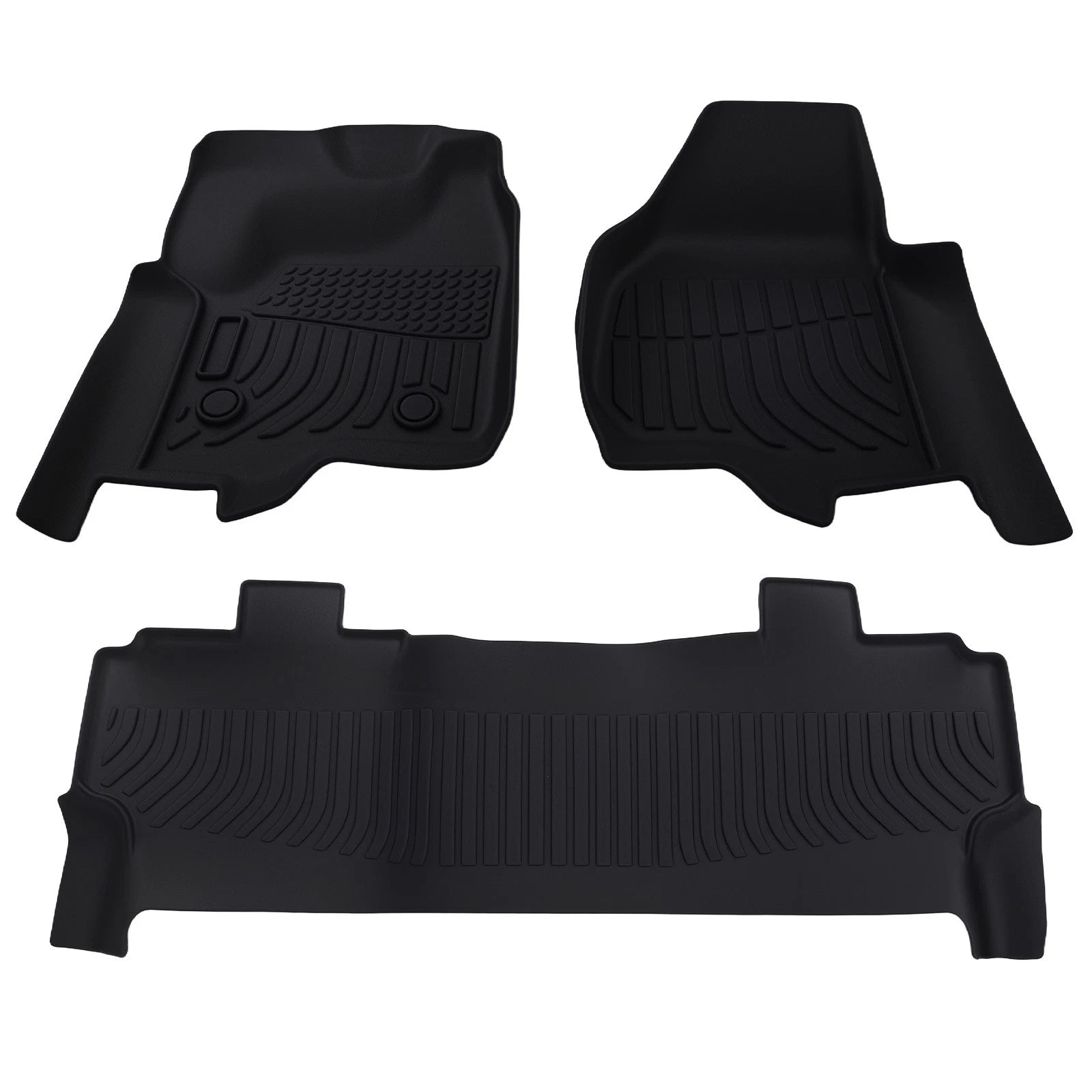 Carpet Floor Mats for Ford F-250 F-350 F-450 SuperCrew (2012–2016) Black