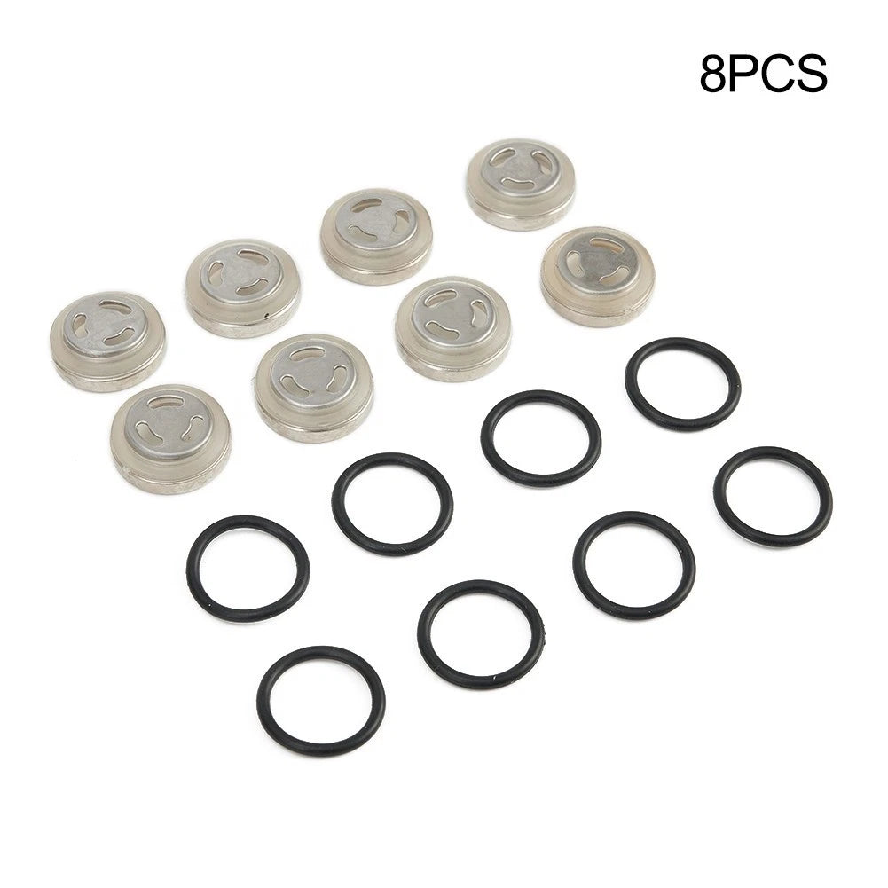 8pc 18mm Brake Master Cylinder Reservoir Sight Glass Lens Gasket for Motorcycle