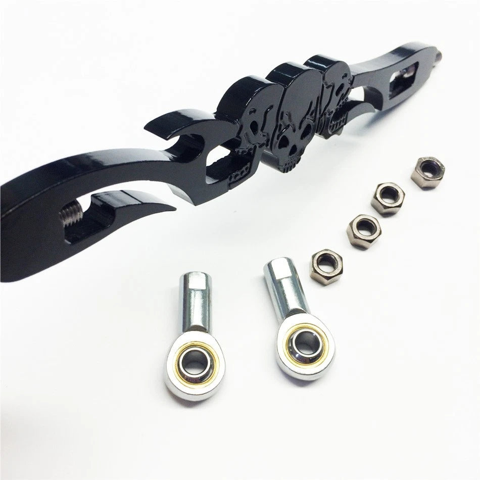 Black Skull Shift Linkage for Harley Davidson Softail (FXDWG, FLHR)